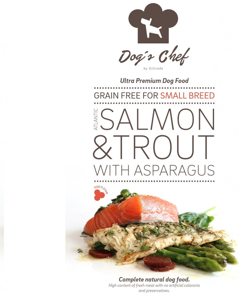 Dog's Chef Atlantic Salmon & Trout with Asparagus for SMALL BREED