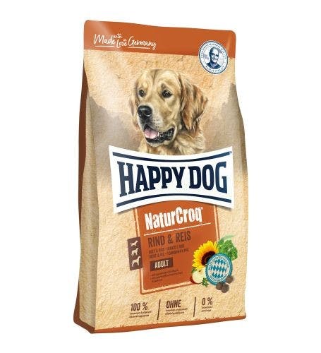 Happy Dog NaturCroq hovězí s rýží