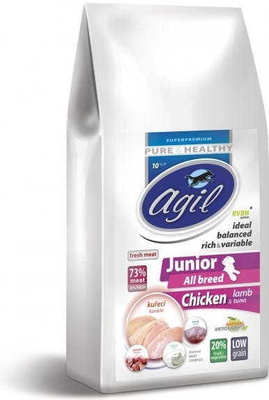 Agil Pure & Healthy Junior All Breed Chicken & Lamb