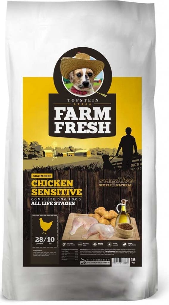 Topstein Farm Fresh Grain Free Chicken Sensitive All Life Stages