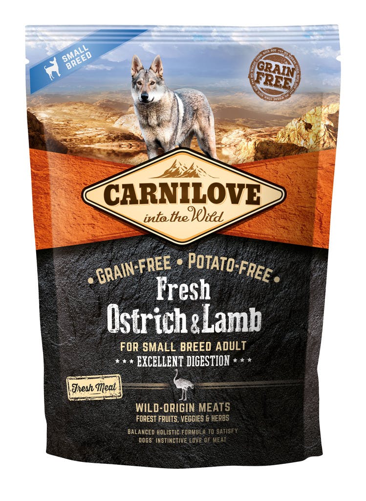 Carnilove Fresh Ostrich & Lamb Grain Free Adult Small