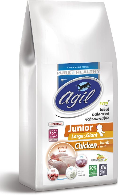 Agil Original Junior Large & Giant Low Grain Chicken & Lamb