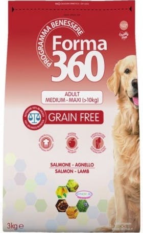 Pet360 Forma 36 Grain Free Adult Medium-Maxi Salmon & Lamb