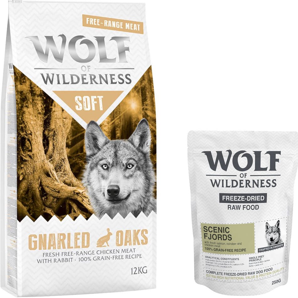 Wolf of Wilderness Soft Gnarled Oaks kuřecí s králíkem