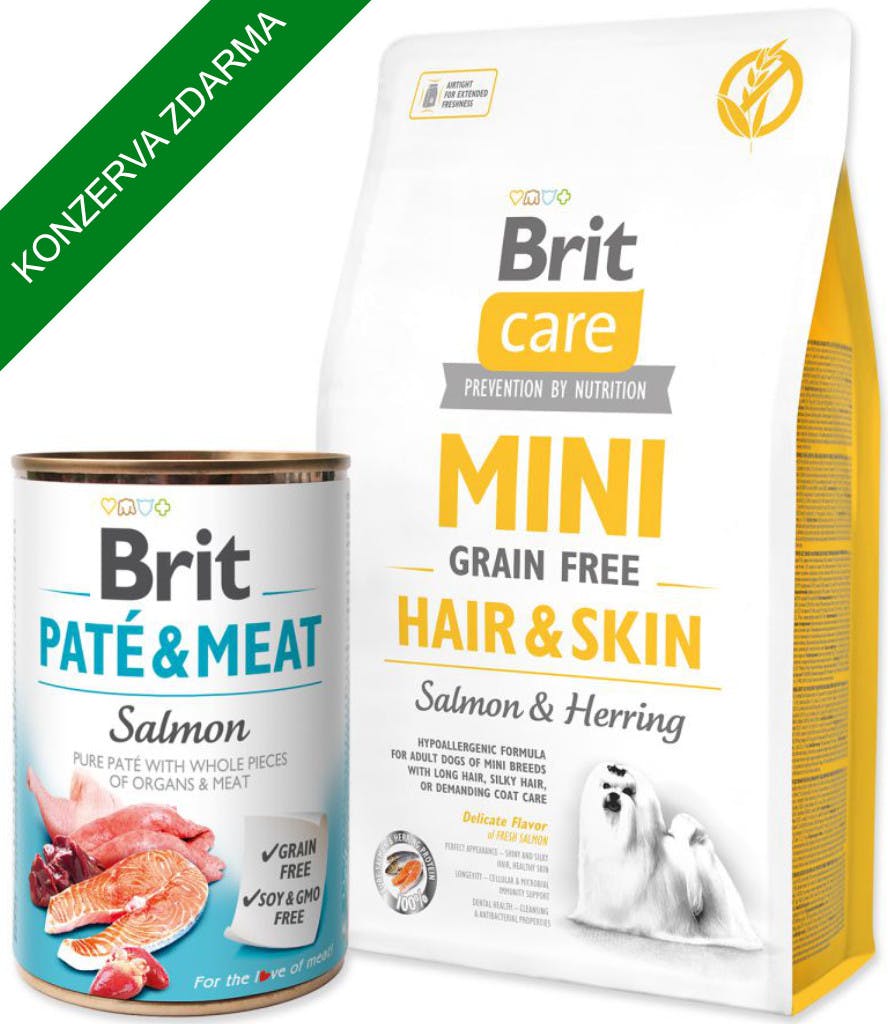 Brit Care Adult Mini Grain Free Hair & Skin Salmon & Heffing