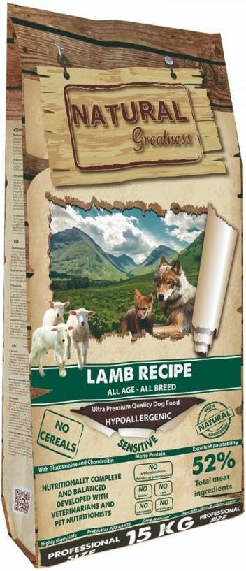 Natural Greatness Original Lamb Recipe All Breed Sensitiv jehně