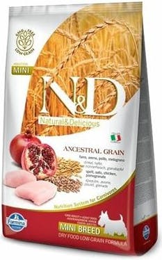 N&D Ancestral Grain Adult Mini Chicken & Pomegranate