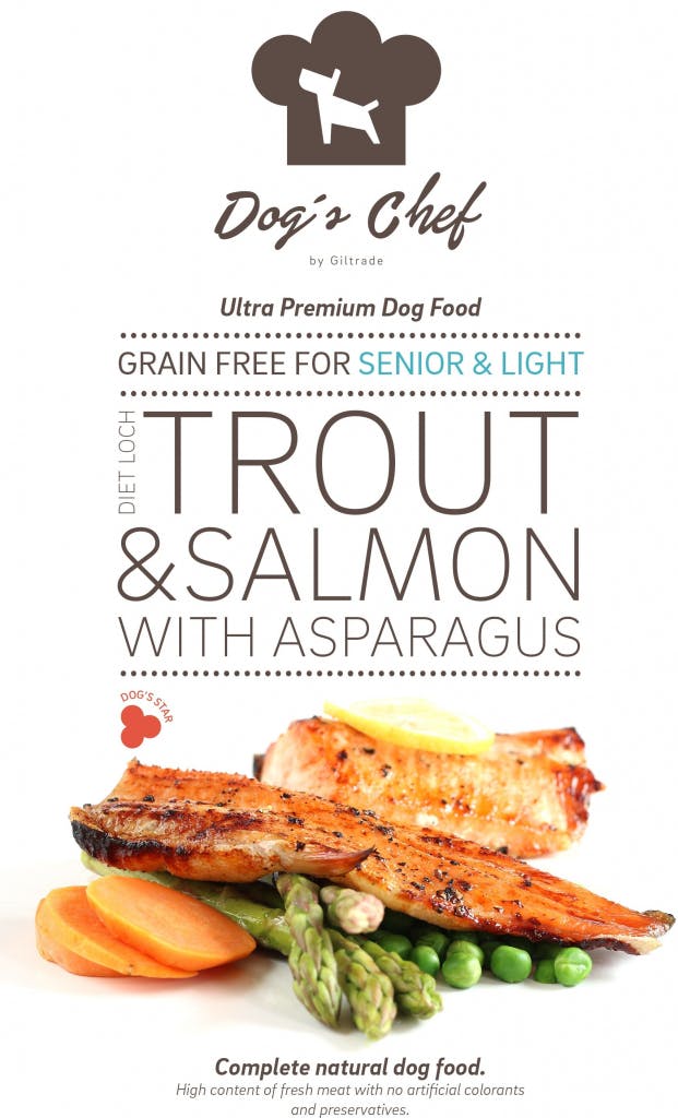 Dog's Chef Diet Loch Trout & Salmon with Asparagus SENIOR & LIGHT