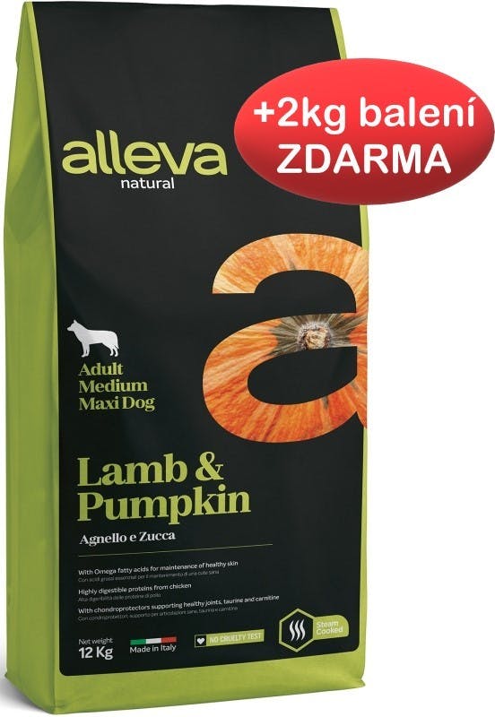 Alleva Natural Adult Medium / Maxi Lamb and Pumpkin