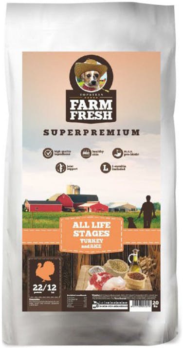 Topstein Farm Fresh Superpremium All Life Stages Turkey & Rice