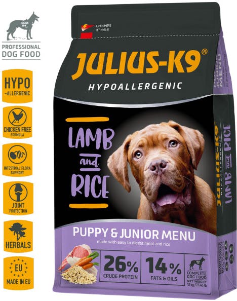 Julius K9 Puppy Hypoallergenic JEHNĚ A RÝŽE