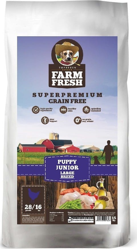Topstein Farm Fresh Superpremium Grain Free Puppy Junior Large Breed