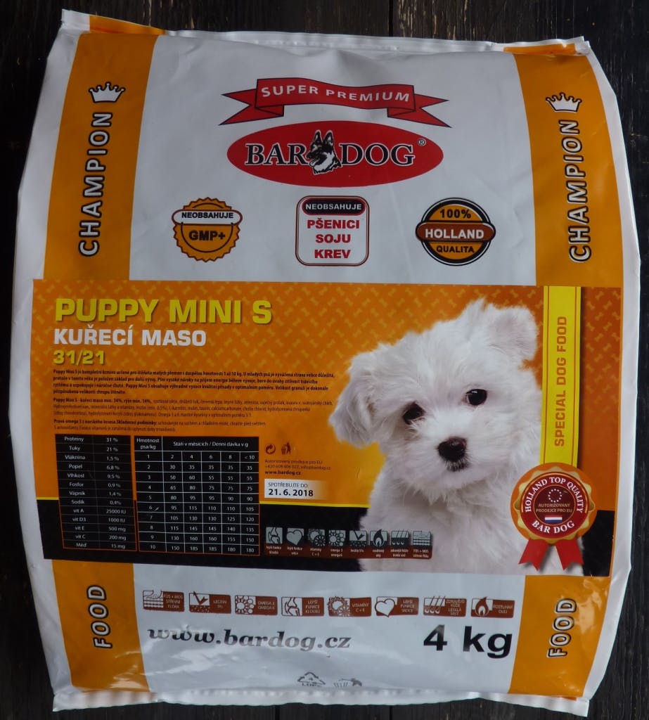 Bardog Super Premium Puppy Mini Kuřecí maso 31/21
