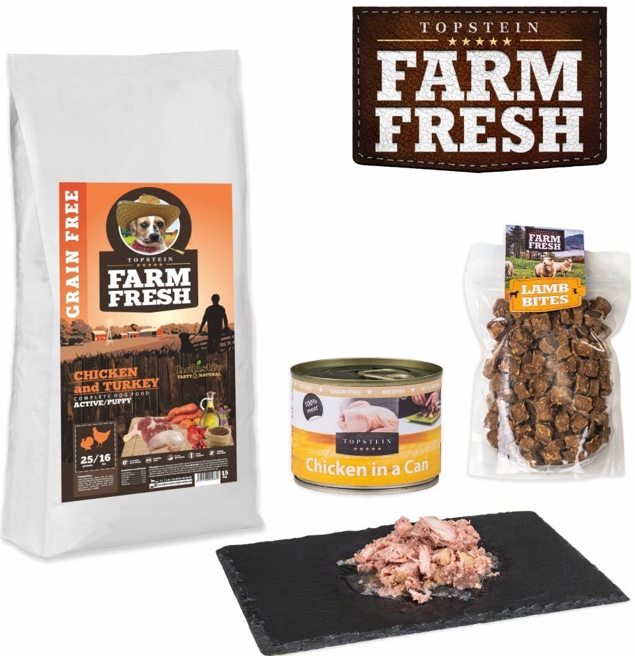 Topstein Farm Fresh Grain Free Chicken & Turkey Active/Puppy