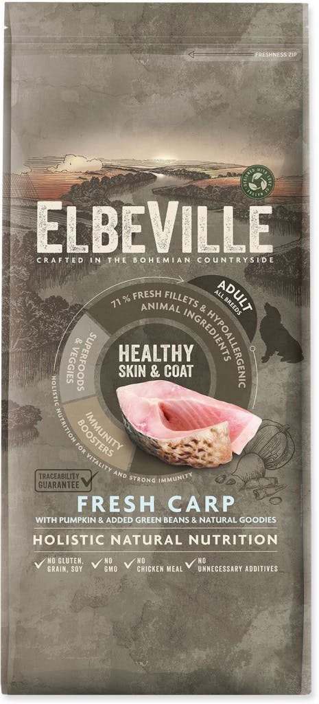 Elbeville Adult All Breeds Fresh Carp Healthy Skin and Coat
