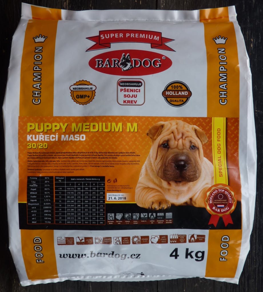 Bardog Super Premium Puppy Medium Kuřecí maso 30/20