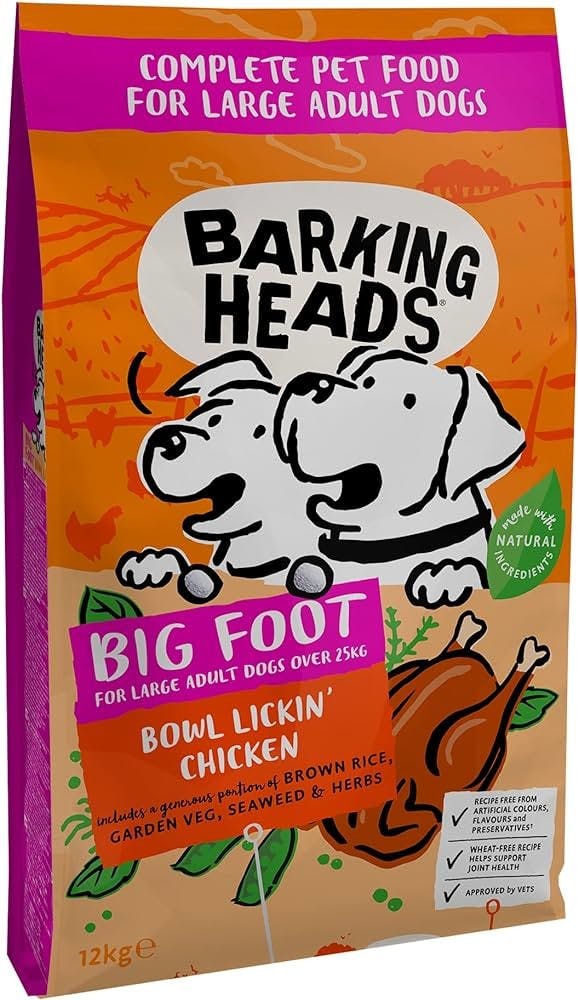 Barking Heads Big Foot Bowl Lickin Good Chicken