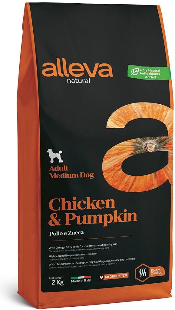 Alleva Natural Adult Medium Chicken and Pumpkin