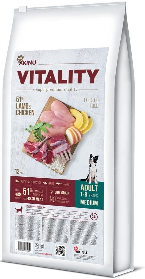 Akinu Vitality Adult medium lamb & chicken