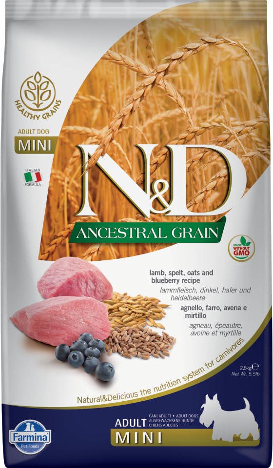N&D Ancestral Grain Adult mini Lamb & Blueberry