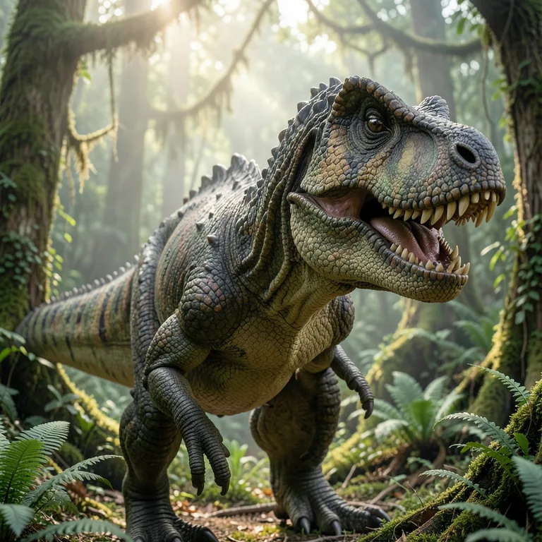 Allosaurus informace a balada o alosaurovi - ilustrační foto